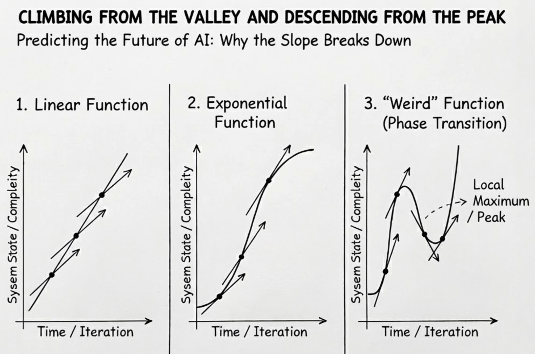 Climbing from the Valley and Descending from the Peak