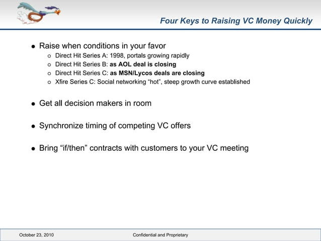 Four keys to raising venture capital money quickly