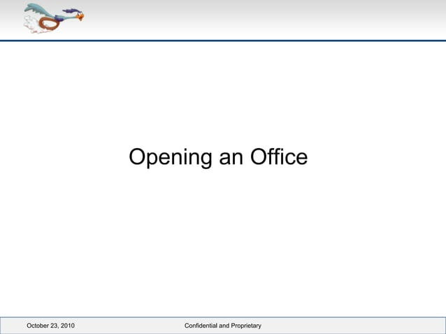 Opening an office