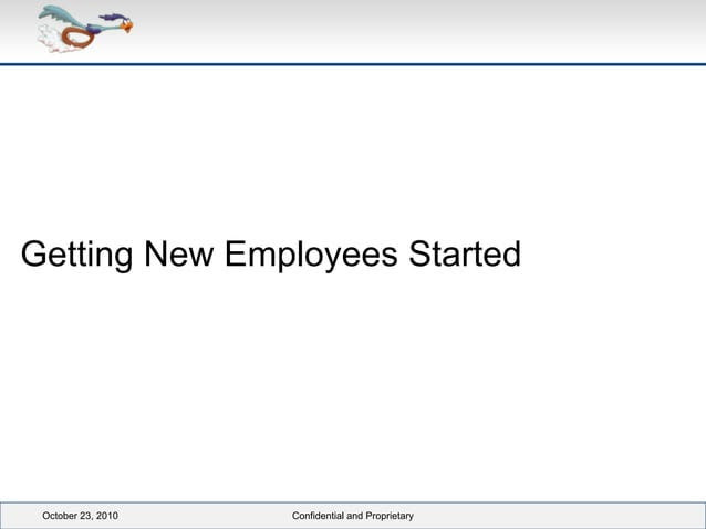 Getting new employees started