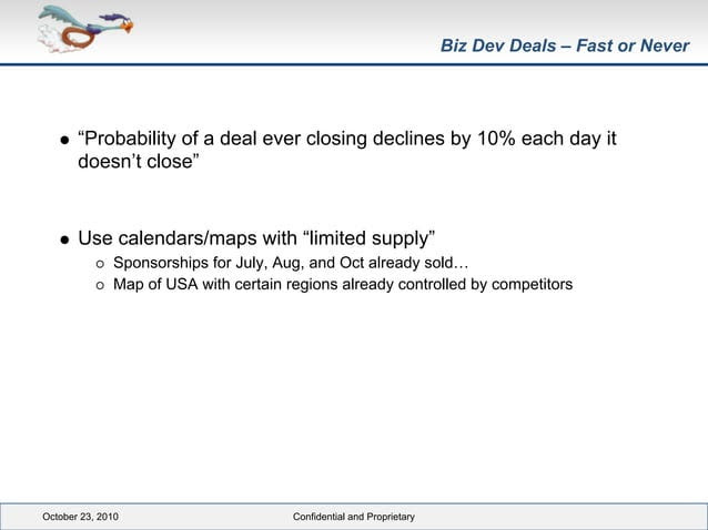 Business-development deals: fast or never