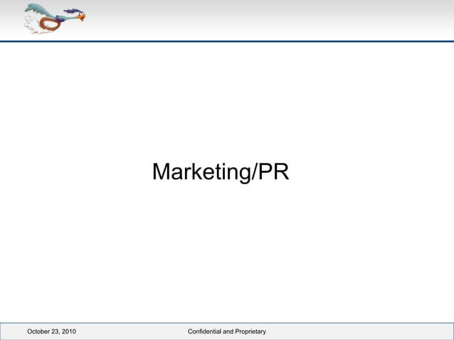 Marketing and PR