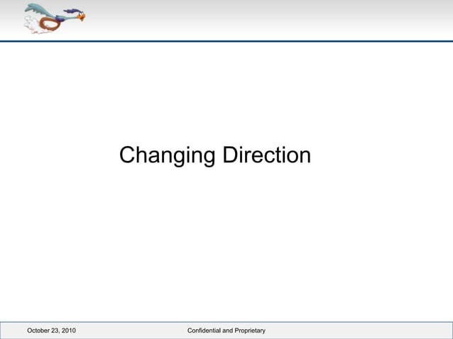 Changing direction